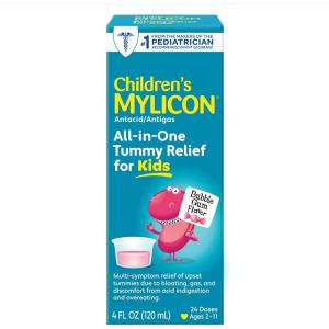 imageChildrens Mylicon AllinOne Tummy Relief Liquid For Indigestion for Kids Bubble Gum Flavor 4oz4 Fl Oz Pack of 1